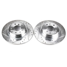 Load image into Gallery viewer, Power Stop Rear Evolution Drilled &amp; Slotted Rotors - Main Product View