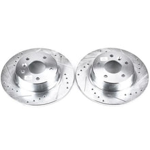 Load image into Gallery viewer, Power Stop Rear Evolution Drilled &amp; Slotted Rotors - Main Product View