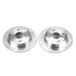 Load image into Gallery viewer, Power Stop Rear Evolution Drilled &amp; Slotted Rotors - Main Product View
