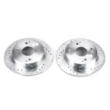 Load image into Gallery viewer, Power Stop Rear Evolution Drilled &amp; Slotted Rotors - Main Product View