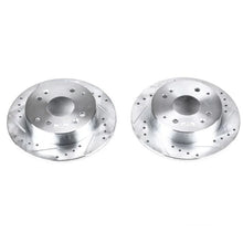 Load image into Gallery viewer, Power Stop Rear Evolution Drilled &amp; Slotted Rotors - Main Product View