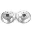Load image into Gallery viewer, Power Stop Rear Evolution Drilled &amp; Slotted Rotors - Main Product View