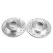 Load image into Gallery viewer, Power Stop Rear Evolution Drilled &amp; Slotted Rotors - Pair fits 2003-2006 Mitsubishi Lancer - Main Product View