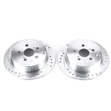 Load image into Gallery viewer, Power Stop Rear Evolution Drilled &amp; Slotted Rotors - Main Product View