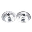 Load image into Gallery viewer, Power Stop Rear Evolution Drilled &amp; Slotted Rotors - Main Product View