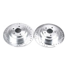 Load image into Gallery viewer, Power Stop Rear Evolution Drilled &amp; Slotted Rotors - Main Product View