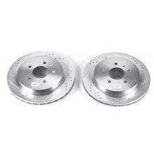 Load image into Gallery viewer, Power Stop Rear Evolution Drilled &amp; Slotted Rotors - Pair fits 2003-2011 Cadillac CTS / STS - Main Product View