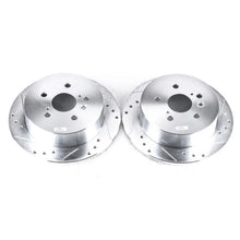 Load image into Gallery viewer, Power Stop Rear Evolution Drilled &amp; Slotted Rotors - Pair fits 2004-2010 Toyota Sienna - Main Product View