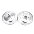 Load image into Gallery viewer, Power Stop Rear Evolution Drilled &amp; Slotted Rotors - Pair fits 2005-2011 Cadillac CTS / STS - Main Product View