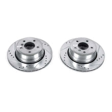 Load image into Gallery viewer, Power Stop Rear Evolution Drilled &amp; Slotted Rotors - Main Product View
