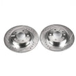 Load image into Gallery viewer, Power Stop Rear Evolution Drilled &amp; Slotted Rotors - Main Product View