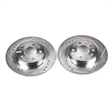 Load image into Gallery viewer, Power Stop Rear Evolution Drilled &amp; Slotted Rotors - Main Product View