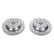 Load image into Gallery viewer, Power Stop Rear Evolution Drilled &amp; Slotted Rotors - Pair fits 2007-2017 Lexus LS460 - Main Product View