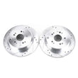 Load image into Gallery viewer, Power Stop Rear Evolution Drilled &amp; Slotted Rotors - Main Product View