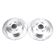 Load image into Gallery viewer, Power Stop Rear Evolution Drilled &amp; Slotted Rotors - Main Product View
