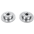 Load image into Gallery viewer, Power Stop Rear Evolution Drilled &amp; Slotted Rotors - Pair fits 2007-2019 BMW X5 / X6 - Main Product View