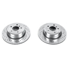 Load image into Gallery viewer, Power Stop Rear Evolution Drilled &amp; Slotted Rotors - Pair fits 2007-2019 BMW X5 / X6 - Main Product View