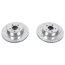 Load image into Gallery viewer, Power Stop Rear Evolution Drilled &amp; Slotted Rotors - Pair fits 2007-2019 BMW X5 / X6 - Main Product View