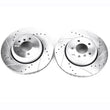 Load image into Gallery viewer, Power Stop Rear Evolution Drilled &amp; Slotted Rotors - Main Product View
