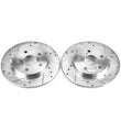 Load image into Gallery viewer, Power Stop Rear Evolution Drilled &amp; Slotted Rotors - Main Product View