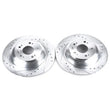 Load image into Gallery viewer, Power Stop Rear Evolution Drilled &amp; Slotted Rotors - Pair fits 2009-2014 Acura TL - Main Product View