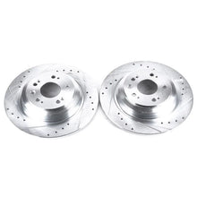 Load image into Gallery viewer, Power Stop Rear Evolution Drilled &amp; Slotted Rotors - Pair fits 2009-2014 Acura TL - Main Product View