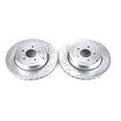 Load image into Gallery viewer, Power Stop Rear Evolution Drilled &amp; Slotted Rotors - Pair fits 2010-2016 Hyundai Genesis / Genesis COUPE - Main Product View