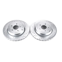 Load image into Gallery viewer, Power Stop Rear Evolution Drilled &amp; Slotted Rotors - Pair fits 2010-2016 Hyundai Genesis / Genesis COUPE - Main Product View