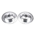 Load image into Gallery viewer, Power Stop Rear Evolution Drilled &amp; Slotted Rotors - Pair fits 2010-2016 Hyundai Genesis / Genesis COUPE - Main Product View