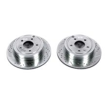 Load image into Gallery viewer, Power Stop Rear Evolution Drilled &amp; Slotted Rotors - Main Product View
