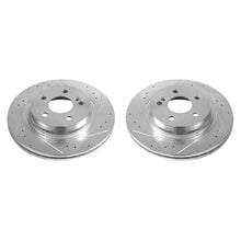 Load image into Gallery viewer, Power Stop Rear Evolution Drilled &amp; Slotted Rotors - Main Product View