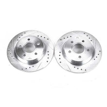 Load image into Gallery viewer, Power Stop Rear Evolution Drilled &amp; Slotted Rotors - Pair fits 2012-2018 Ford Focus - Main Product View
