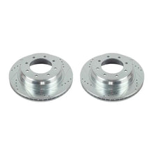 Load image into Gallery viewer, Power Stop Rear Evolution Drilled &amp; Slotted Rotors - Main Product View