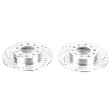 Load image into Gallery viewer, Power Stop Rear Evolution Drilled &amp; Slotted Rotors - Pair fits 2013-2016 Dodge DART - Main Product View