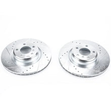 Load image into Gallery viewer, Power Stop Rear Evolution Drilled &amp; Slotted Rotors - Main Product View