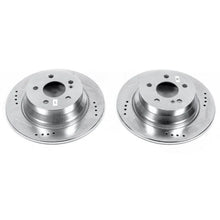 Load image into Gallery viewer, Power Stop Rear Evolution Drilled &amp; Slotted Rotors - Main Product View