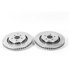 Load image into Gallery viewer, Power Stop Rear Evolution Drilled &amp; Slotted Rotors - Pair fits 2015-2017 Chevrolet SS - Main Product View