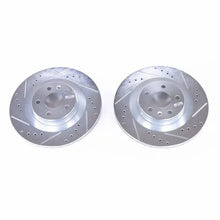 Load image into Gallery viewer, Power Stop Rear Evolution Drilled &amp; Slotted Rotors - Main Product View