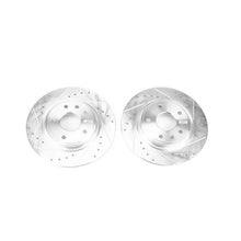 Load image into Gallery viewer, Power Stop Rear Evolution Drilled &amp; Slotted Rotors - Pair fits 2017-2025 Chrysler Pacifica / Voyager - Main Product View