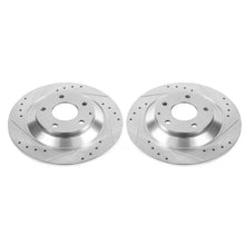 Load image into Gallery viewer, Power Stop Rear Evolution Drilled &amp; Slotted Rotors - Main Product View