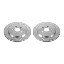 Load image into Gallery viewer, Power Stop Rear Evolution Drilled &amp; Slotted Rotors - Main Product View