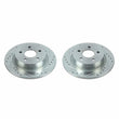 Load image into Gallery viewer, Power Stop Rear Evolution Drilled &amp; Slotted Rotors - Main Product View