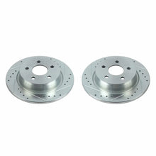 Load image into Gallery viewer, Power Stop Rear Evolution Drilled &amp; Slotted Rotors - Main Product View