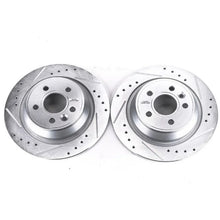 Load image into Gallery viewer, Power Stop Rear Evolution Drilled &amp; Slotted Rotors - Main Product View