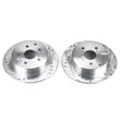 Load image into Gallery viewer, Power Stop Rear Evolution Drilled &amp; Slotted Rotors - Main Product View