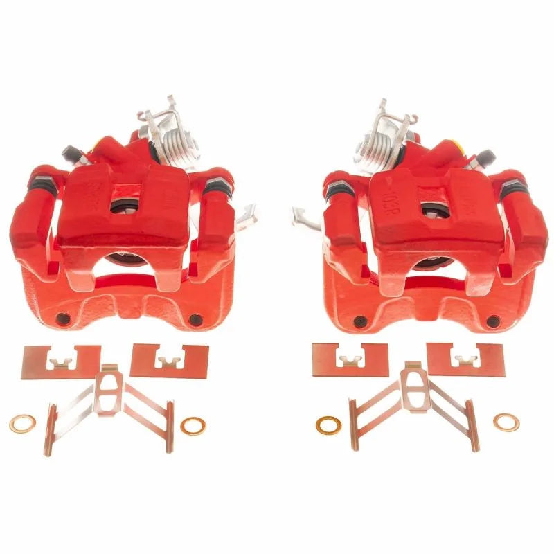 Power Stop Rear Red Calipers - Main Product View
