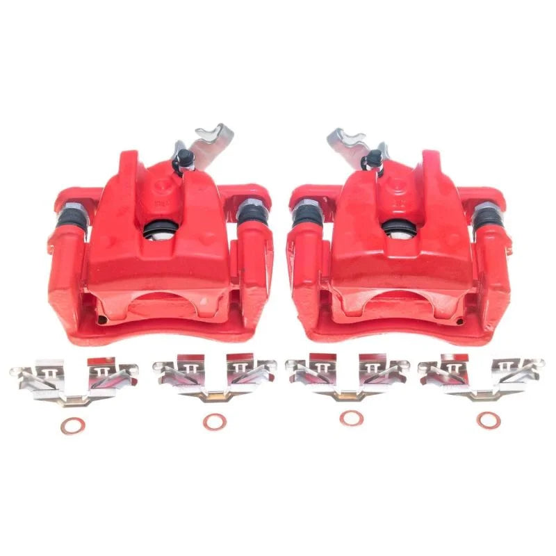Power Stop Rear Red Calipers - Main Product View