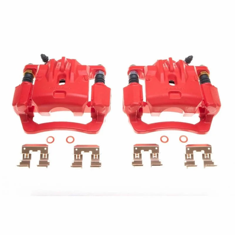 Power Stop Rear Red Calipers - Main Product View