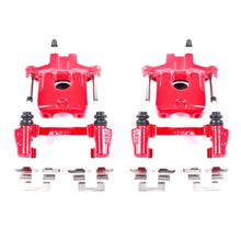 Load image into Gallery viewer, Power Stop Rear Red Calipers w/Brackets - Main Product View