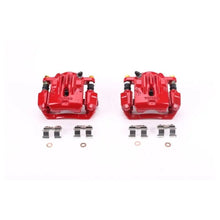 Load image into Gallery viewer, Power Stop Rear Red Calipers w/Brackets - Pair fits 2006-2009 Subaru Legacy / Outback - Main Product View